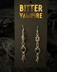 Midnight Athame Drop Earrings