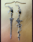 The Slayer & The Serpent –Mismatched Gothic Earrings
