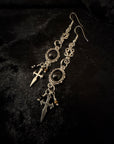Midnight Athame Drop Earrings