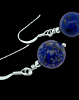 Gaia’s Tears Lapis Lazuli Solid 925 Sterling Silver Earrings