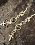 Midnight Athame Drop Earrings