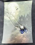 lapis lazuli earrings sterling silver 925 Drop Earrings Silver Gothic Earrings
