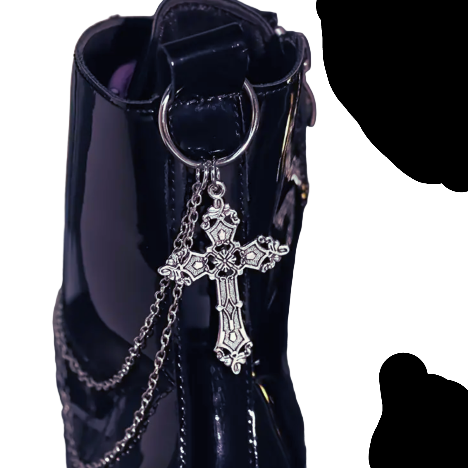 Last Rites Boot Chains | Gothic Boot Jewellery with Cross & Chains