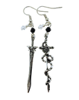 The Slayer & The Serpent –Mismatched Gothic Earrings