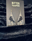 Night Raven Beaded Fringe Earrings