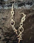 Midnight Athame Drop Earrings