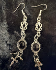 Midnight Athame Drop Earrings