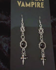 Midnight Athame Drop Earrings